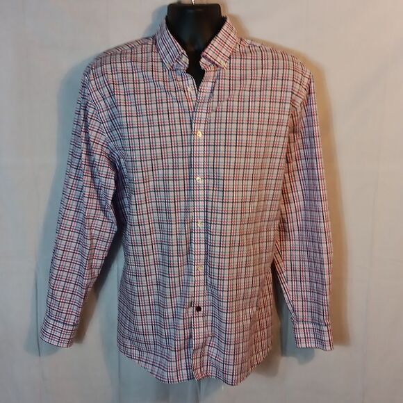 Tommy Hilfiger Slim Fit Non-Iron Gingham Check Men's Shirt - Picture 1 of 7